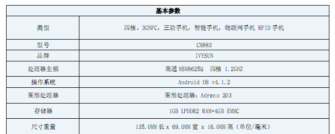 富立葉CM883工業(yè)級物聯(lián)網(wǎng)智能手機