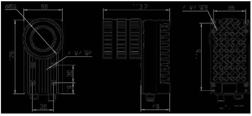 ?？礗D6000系列智能讀碼器2000 萬(wàn)像素物流讀碼器外形尺寸.png